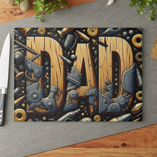 🛠️🔧 Dad Gear Cutting Board – Rugged Style for the Handyman Kitchen 🪚