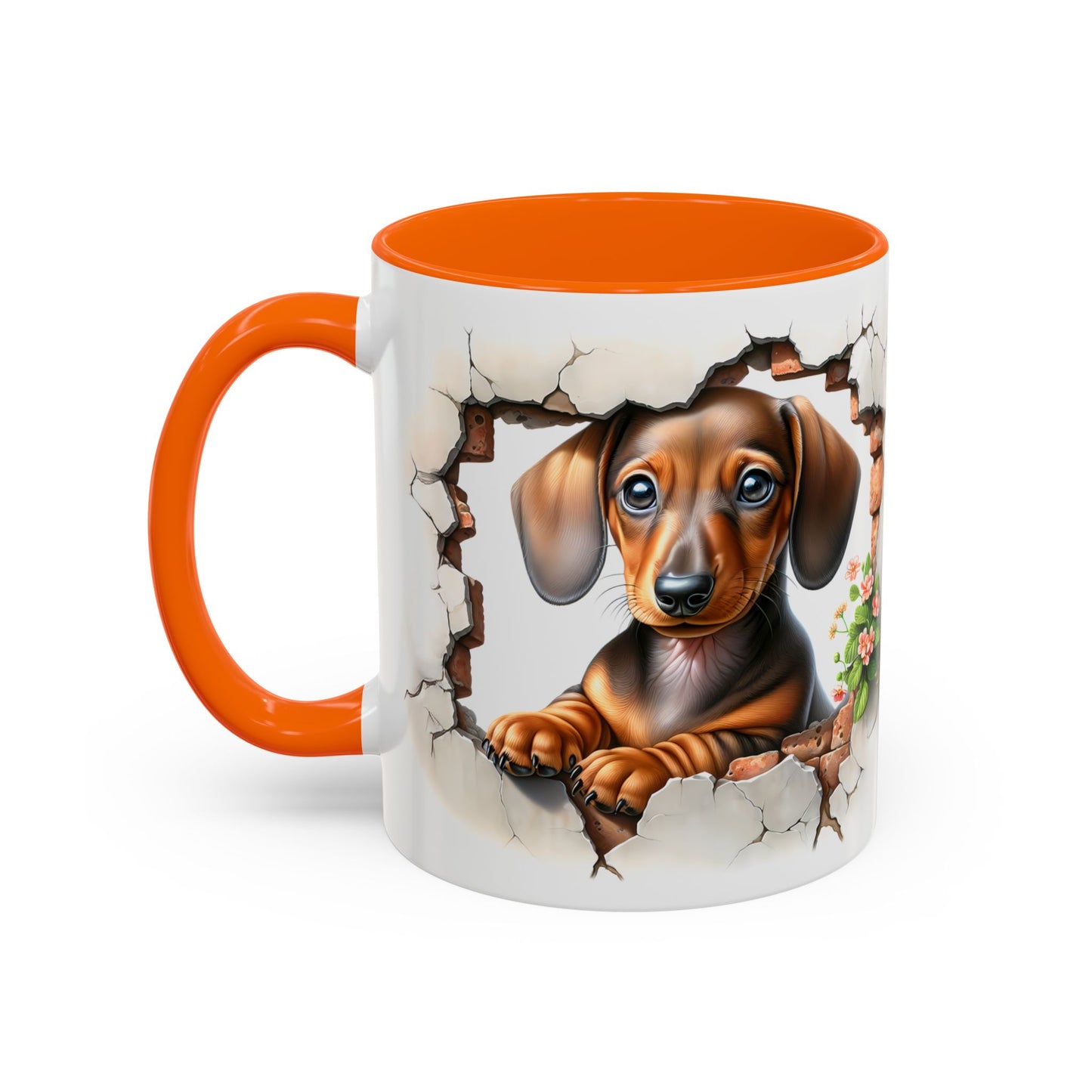 🐾🌭 Dachshund Puppy Accent Mug – Adorable Doxie Coffee Cup ☕❤️