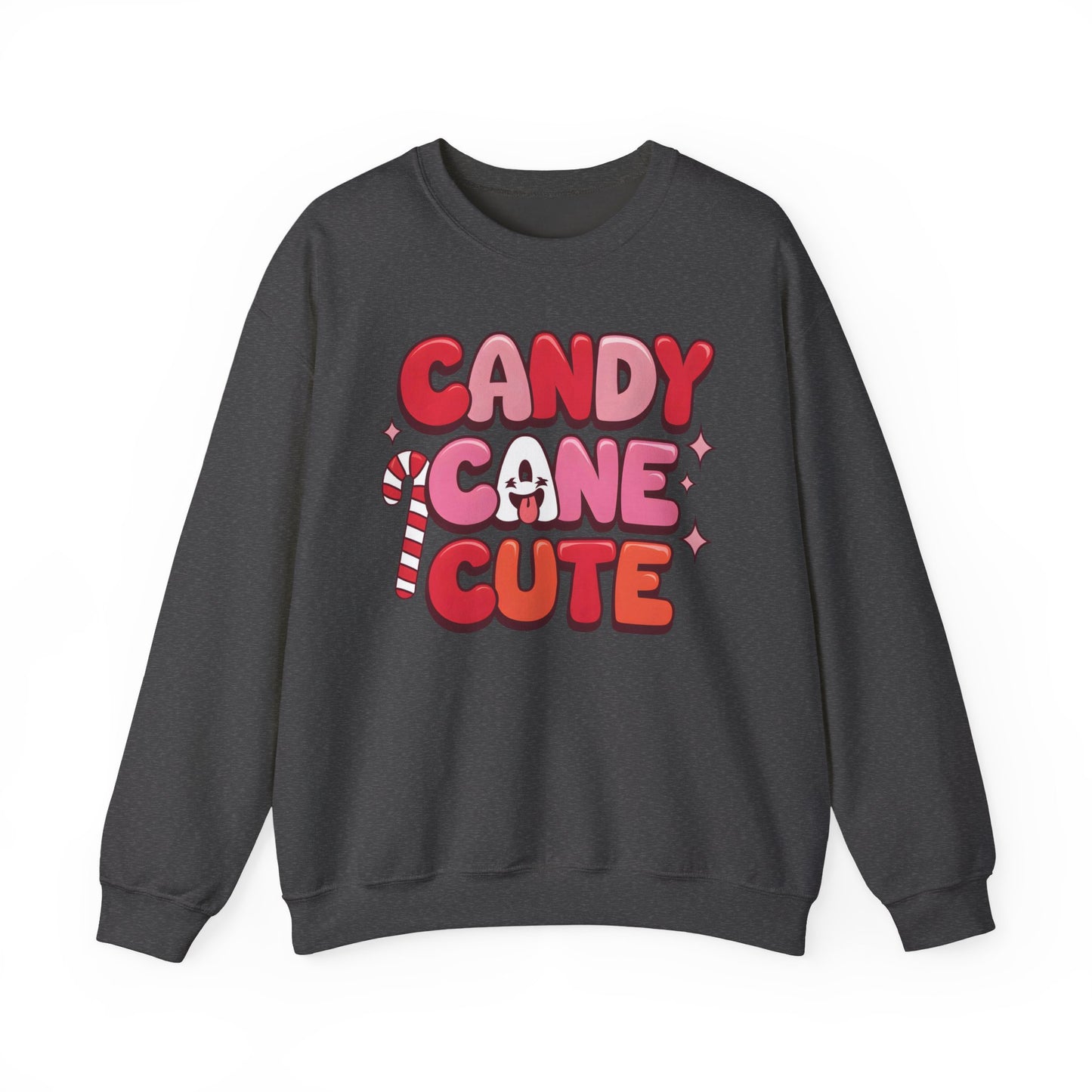 🎀🍭 Candy Cane Cute Women’s Christmas Sweatshirt – Soft, Cozy & Playful Holiday Style