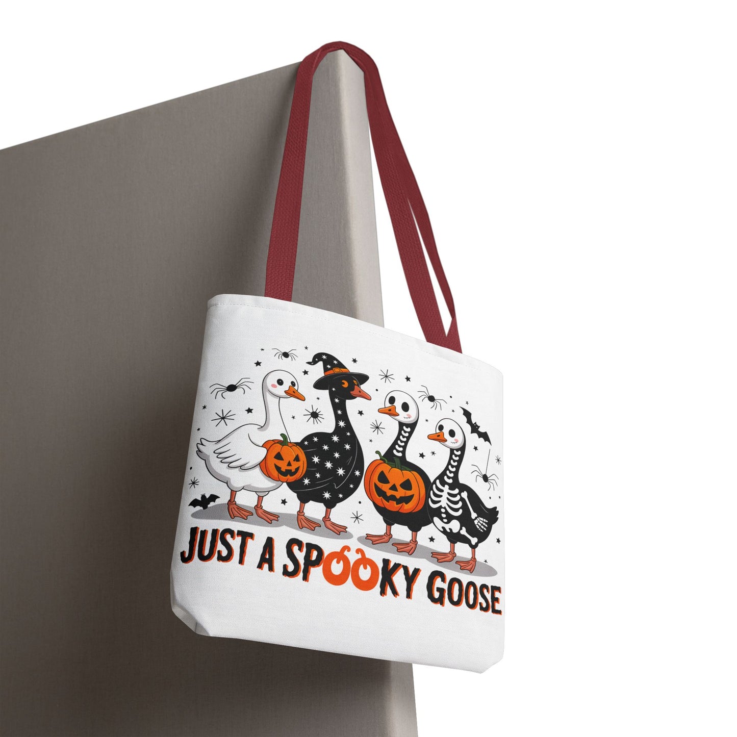 🦢 Just a Spooky Goose Tote Bag – Honkin’ Into Halloween 🎃👻