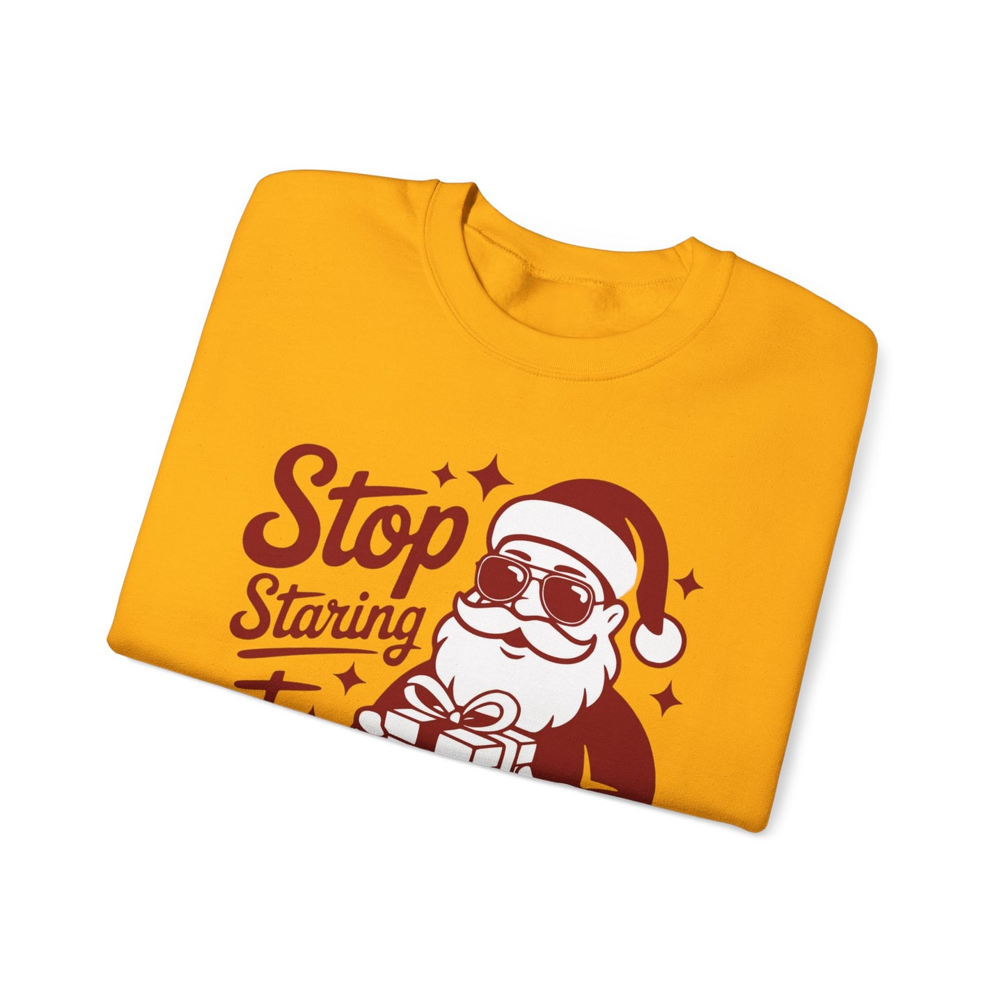 🎅🤣 Stop Staring at My Package Sweatshirt – Funny Santa Holiday Pullover