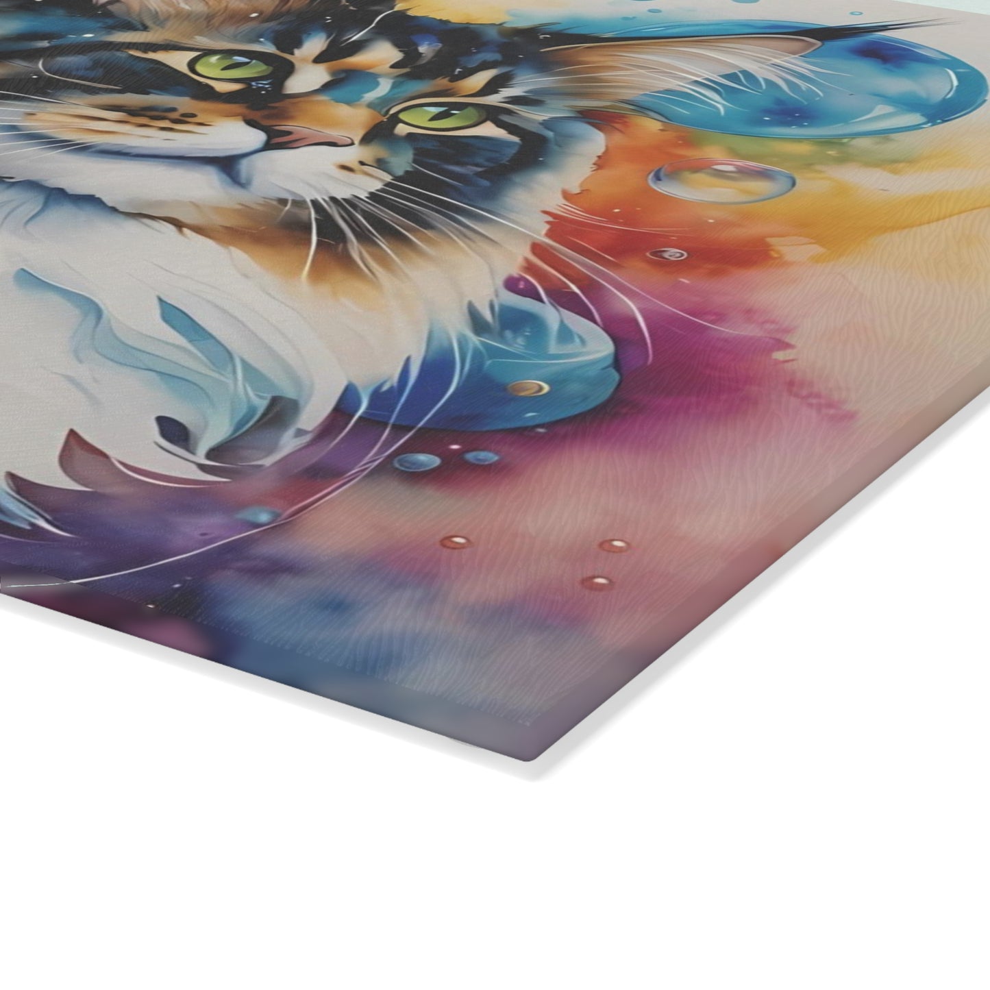 🐱🌈 Bubble Cat Cutting Board – Whiskers, Wonder & Kitchen Charm 🫧