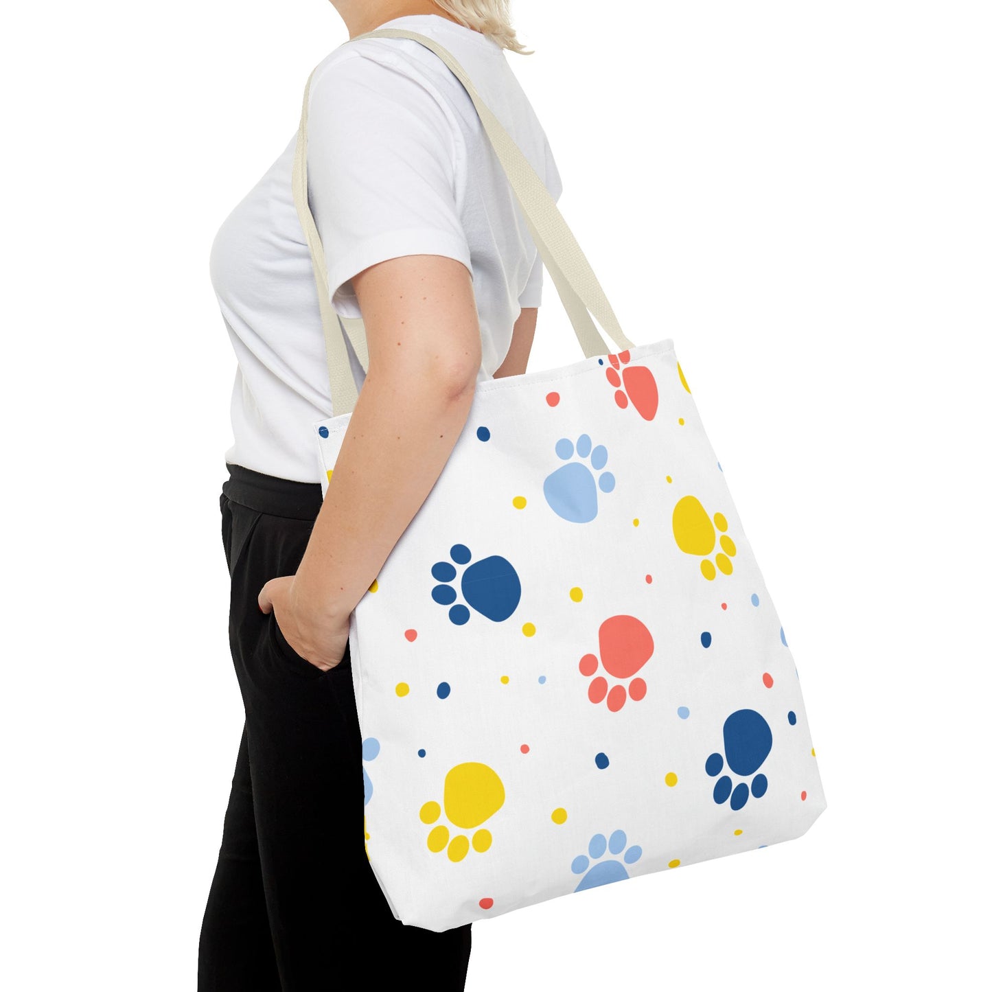 Bolsa de mano con estampado de patas | Para llevar a diario, ideal para amantes de las mascotas
