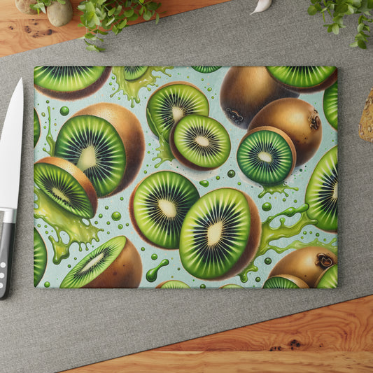 🥝 Kiwi Splash Cutting Board – Zesty Green Goodness for Your Kitchen