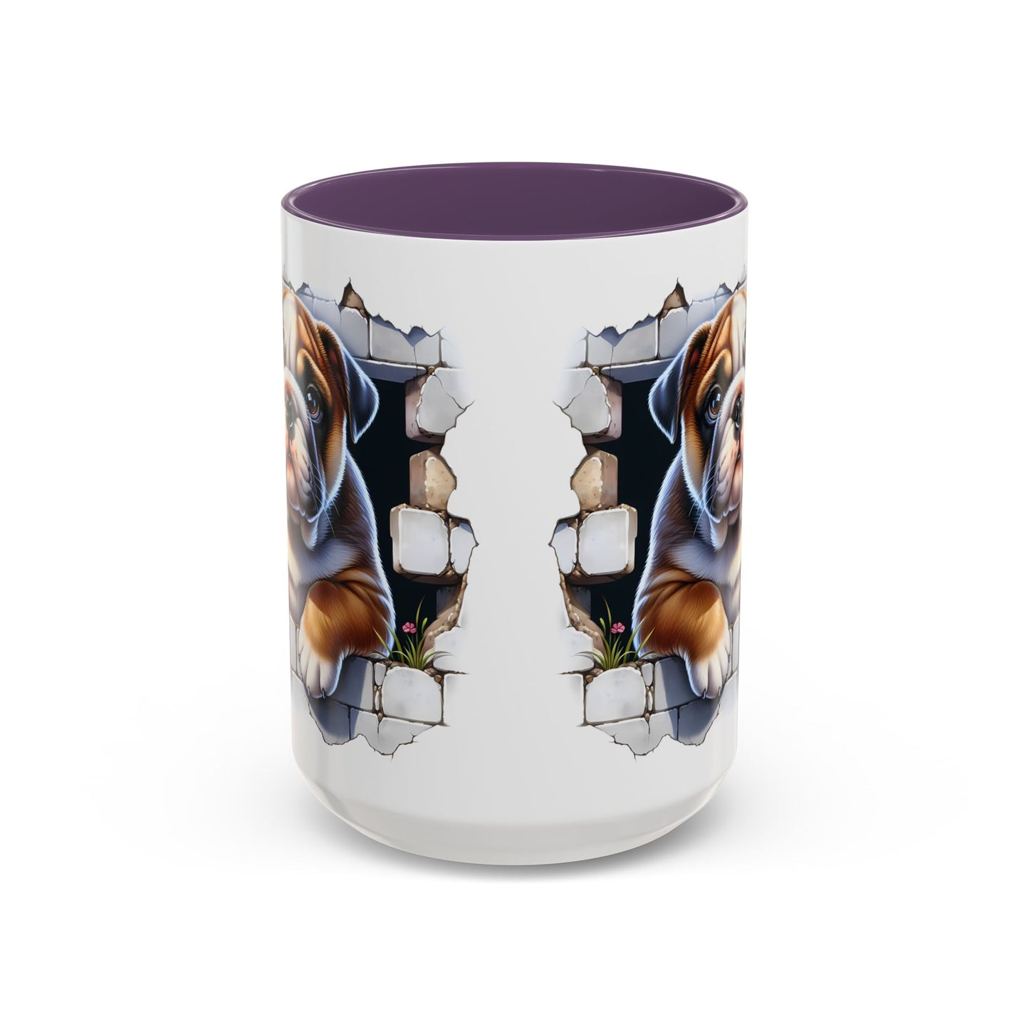 🐶☕ English Bulldog Puppy Accent Mug – Adorable Breakthrough Pup Design ✨rs (11/15oz)