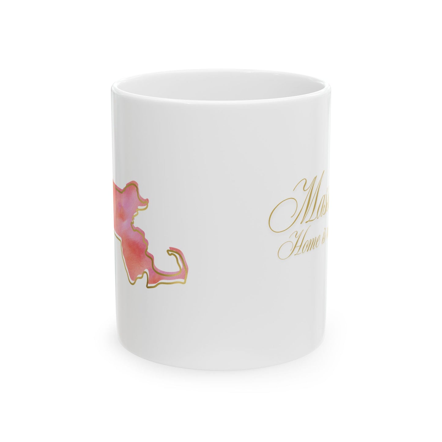☕ Home is Where the ❤️ Is – Massachusetts Mug – New England Charm in Every Sip 🍁