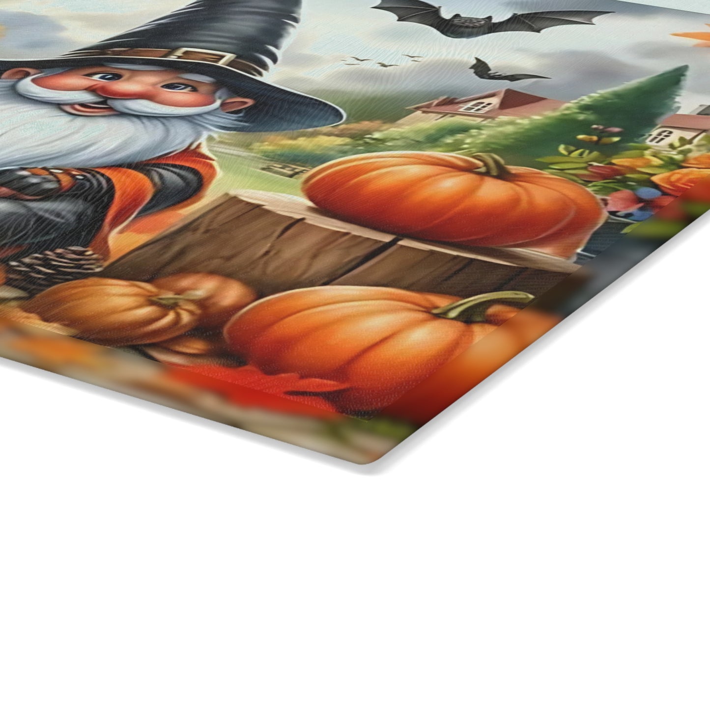 🎃🧙 Halloween Gnome Cutting Board – Spooky Fun & Autumn Charm 🍂🦇