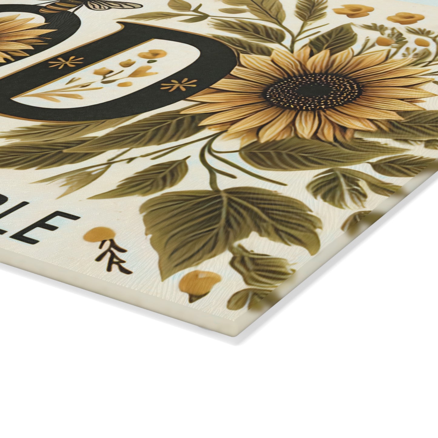 🌻🐝 With God All Things Are Possible Sunflower Cutting Board – Faithful Elegance for Your Kitchen 🐝🌻