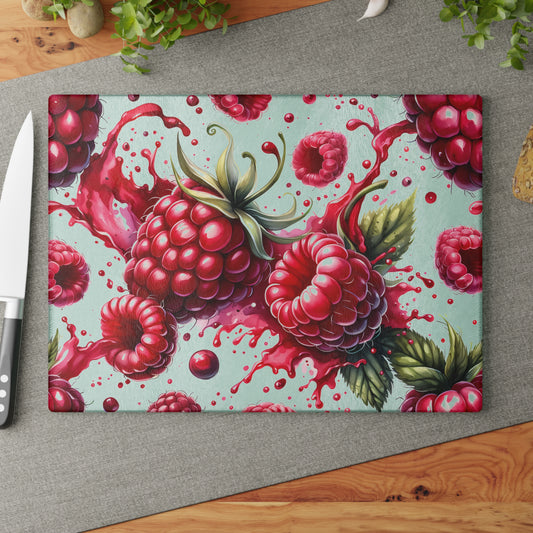 Tabla de cortar Frambuesa Splash: un toque fresco y coqueto para tu cocina