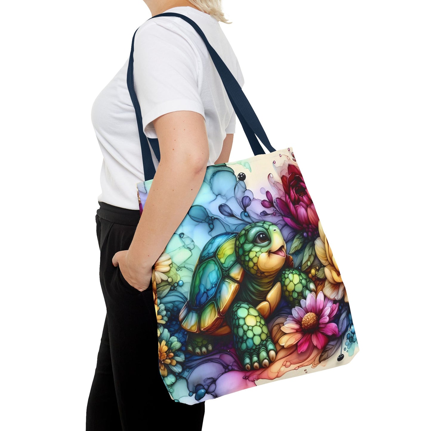 Bolsa de mano - Diseño de tortugas coloridas