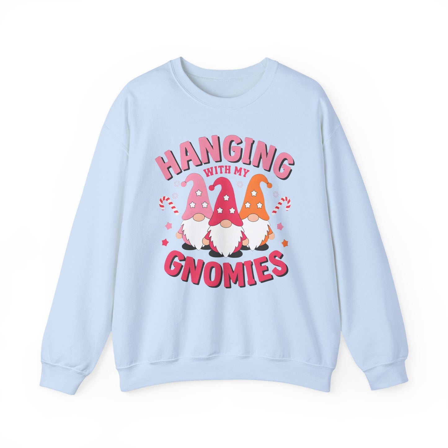 🎀 Hanging With My Gnomies Women’s Sweatshirt – Cute Holiday Matching Vibes