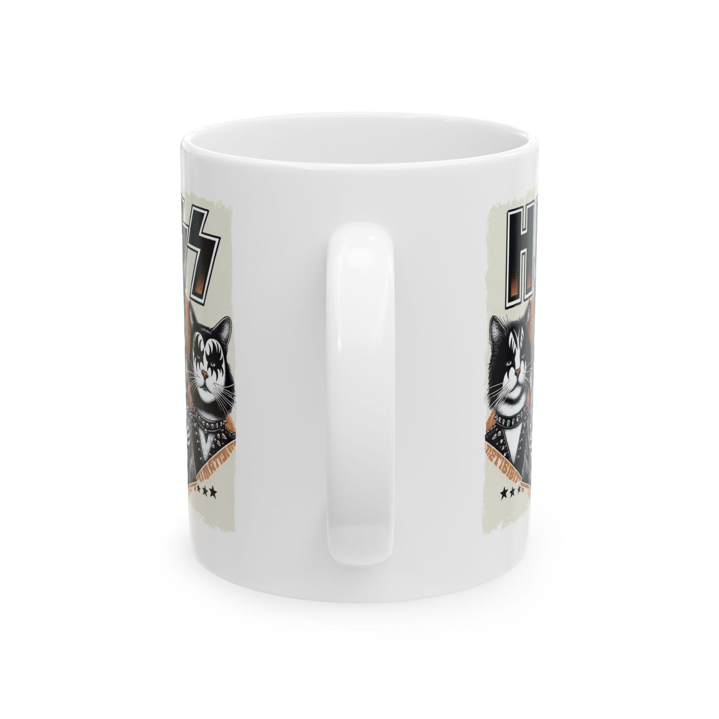 🎸🐾 "HISS" Rock Band Cat Mug – Purrfectly Loud, Proud & Hilarious 🐾🎸