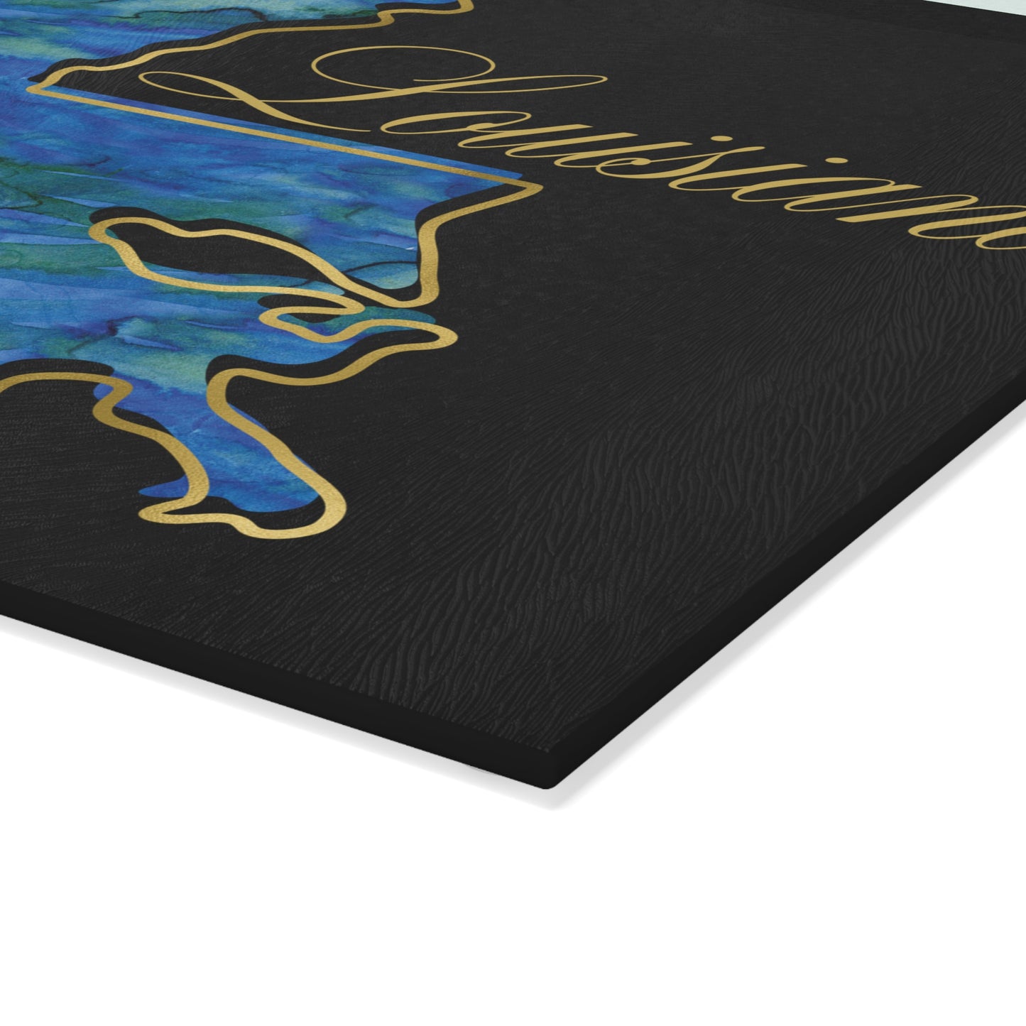💙 Louisiana State Cutting Board – Bold Blues with Bayou Love