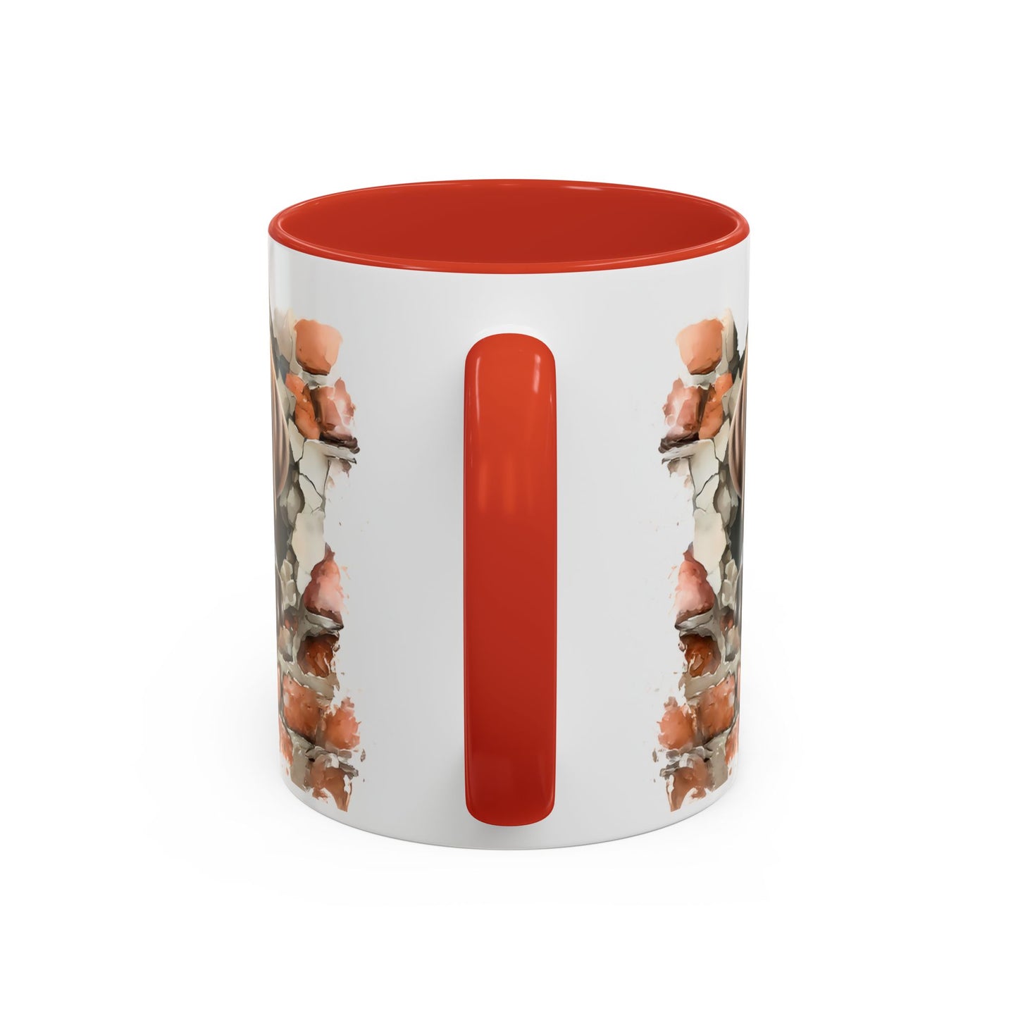 🐶🍫 Chocolate Lab Puppy Accent Mug – Sweet Brown Pup Coffee Cup ☕💛