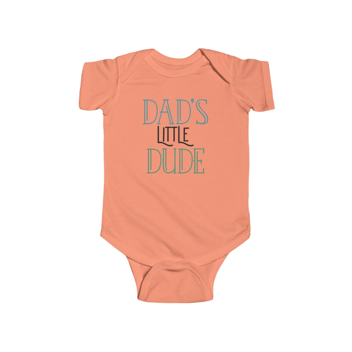 Dad’s Little Dude Baby Onesie – Cool Baby Bodysuit for Boys