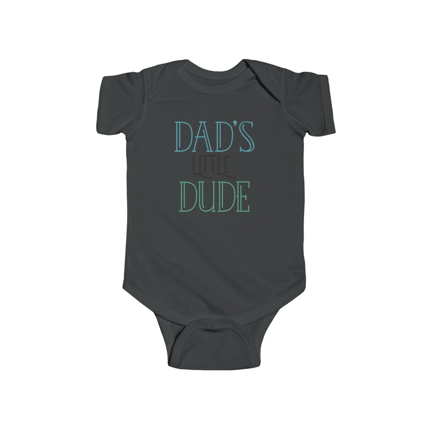 Dad’s Little Dude Baby Onesie – Cool Baby Bodysuit for Boys