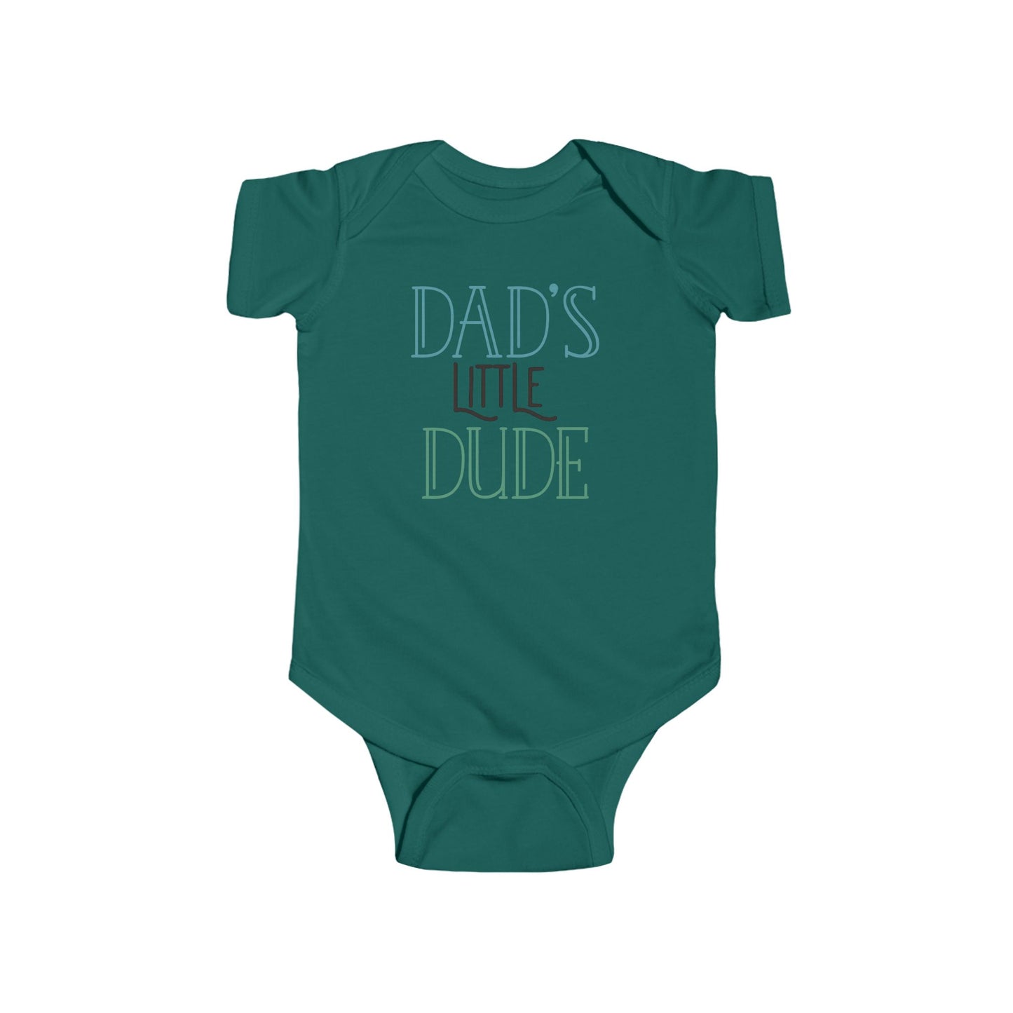 Dad’s Little Dude Baby Onesie – Cool Baby Bodysuit for Boys