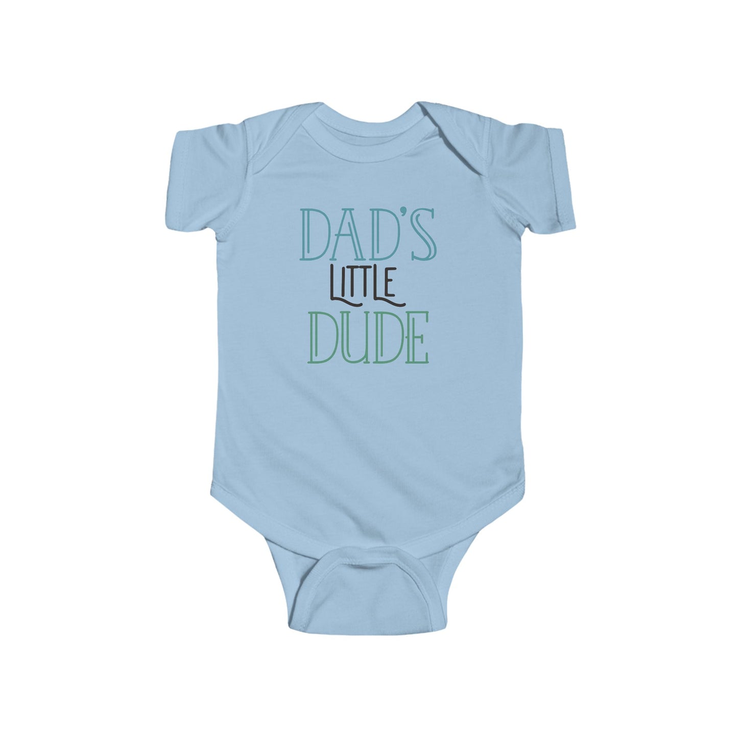 Dad’s Little Dude Baby Onesie – Cool Baby Bodysuit for Boys
