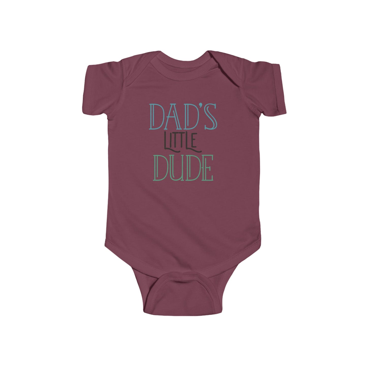 Dad’s Little Dude Baby Onesie – Cool Baby Bodysuit for Boys