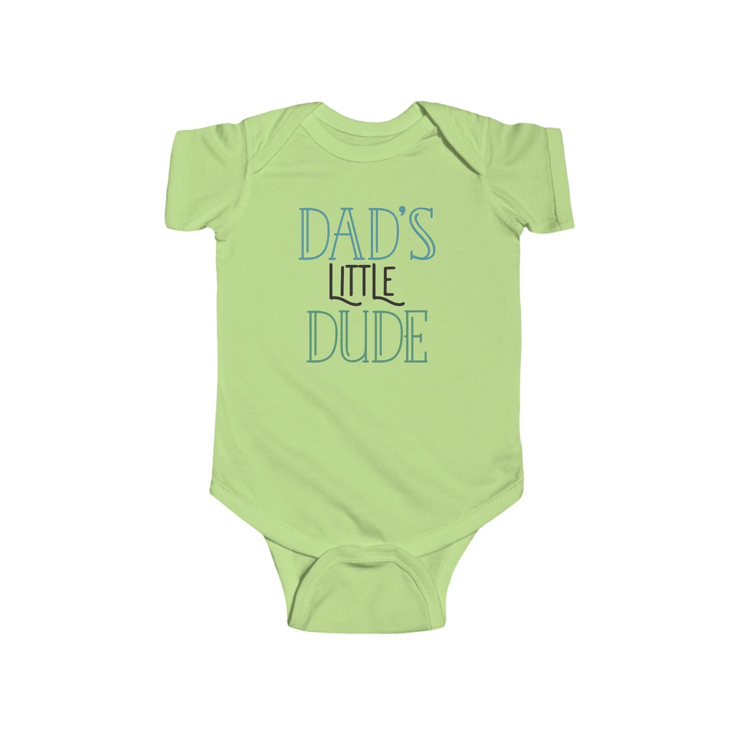 Dad’s Little Dude Baby Onesie – Cool Baby Bodysuit for Boys