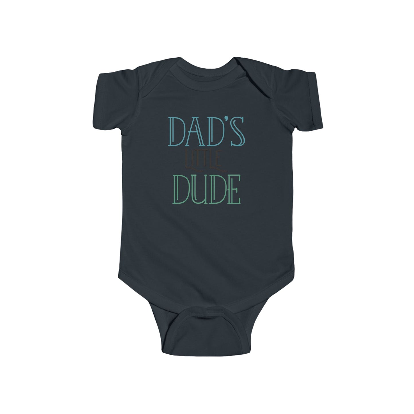 Dad’s Little Dude Baby Onesie – Cool Baby Bodysuit for Boys