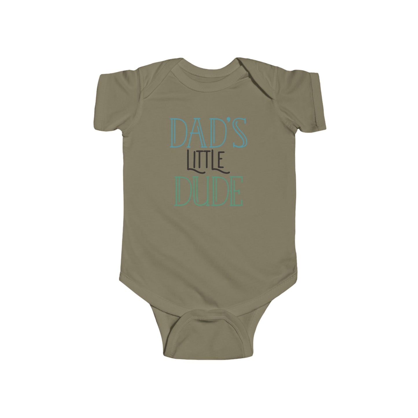 Dad’s Little Dude Baby Onesie – Cool Baby Bodysuit for Boys