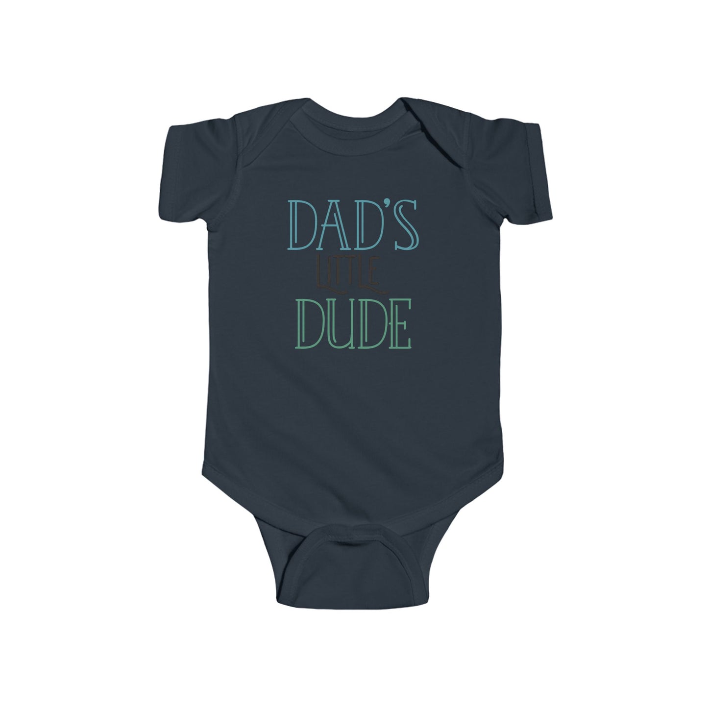 Dad’s Little Dude Baby Onesie – Cool Baby Bodysuit for Boys
