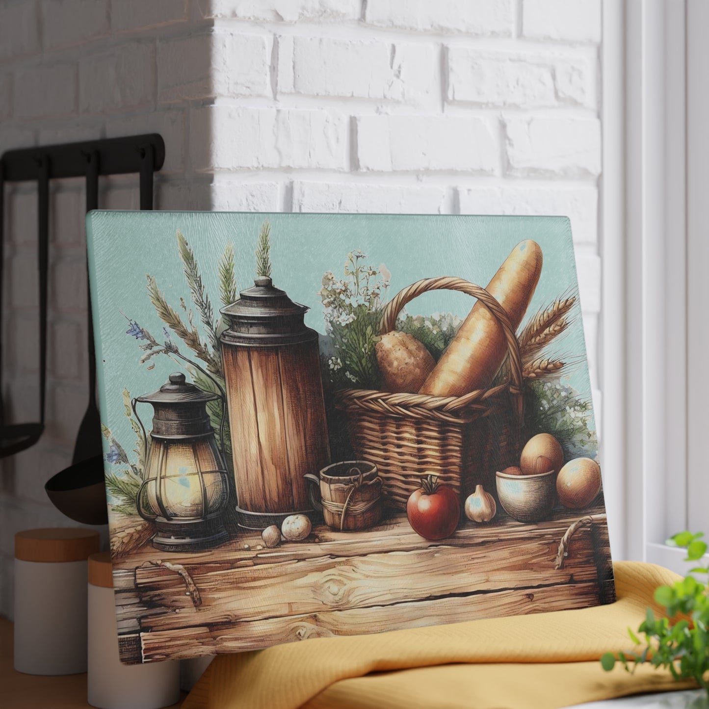 Tabla de cortar de vidrio, tabla de charcutería, tabla de cortar única, tabla de cortar de vidrio templado, regalo de inauguración de la casa, tabla de cortar personalizada
