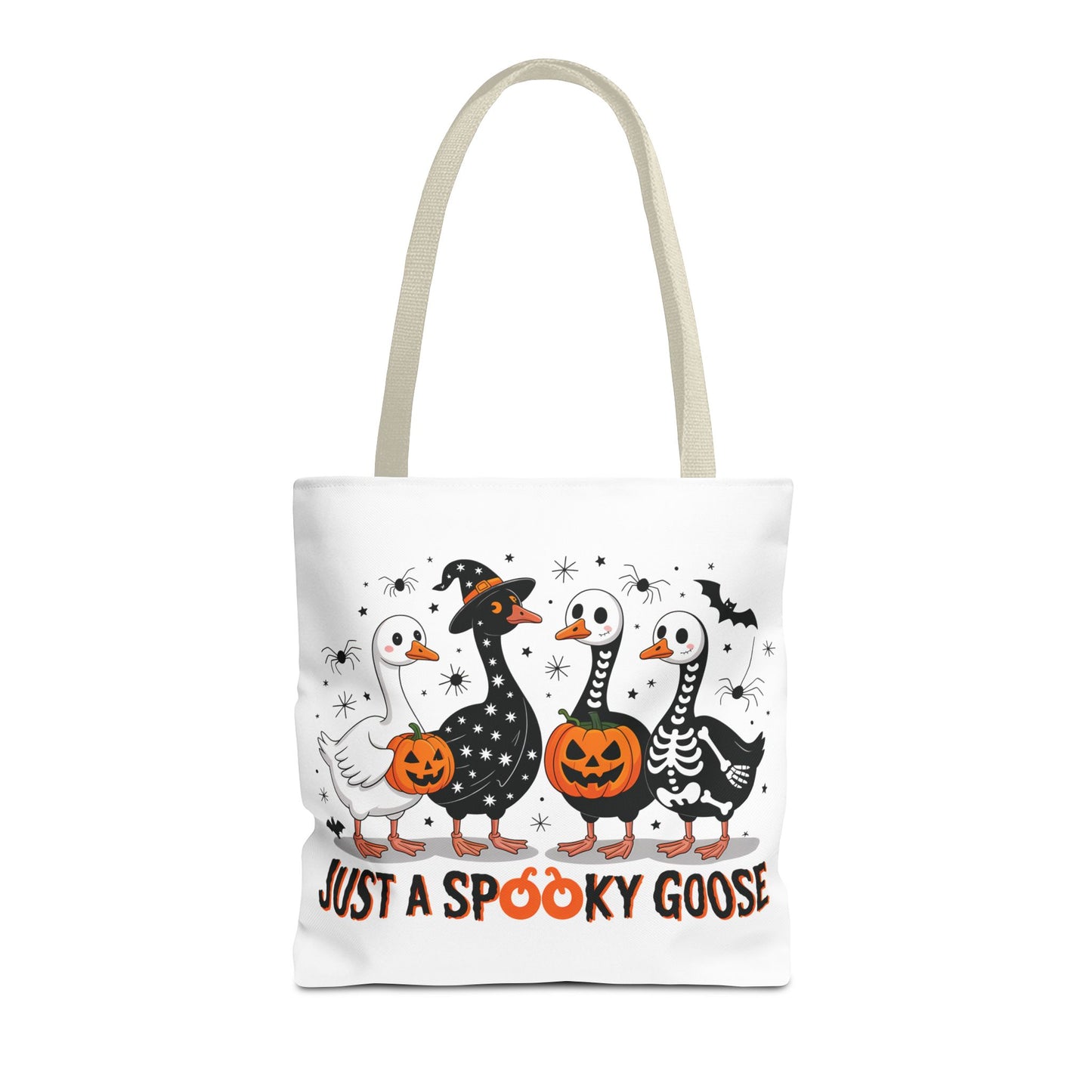 🦢 Just a Spooky Goose Tote Bag – Honkin’ Into Halloween 🎃👻