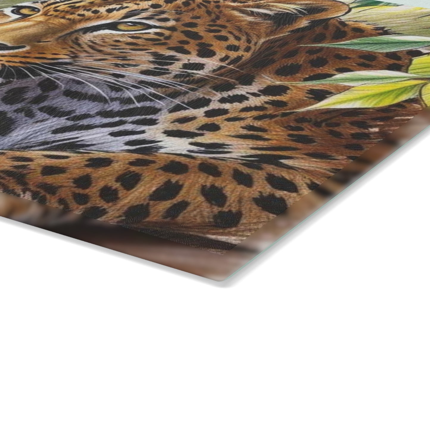 🐆🌿 Leopard Pair in the Forest Cutting Board – Wild Elegance Meets Cozy Charm 🌸🌳