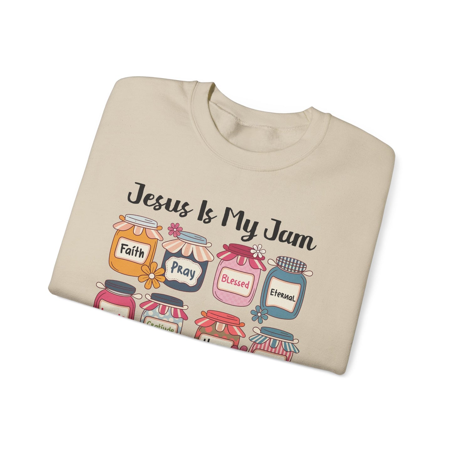 🙌✨ Jesus Is My Jam Sweatshirt – Faith, Love & Hope in Style 💖