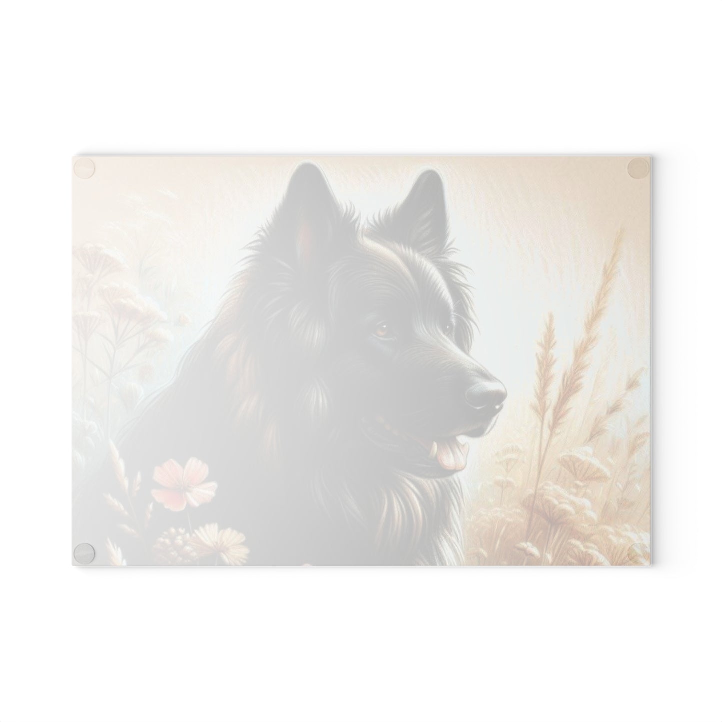 🐾 Majestic Black Shepherd Cutting Board – Noble Charm for the Kitchen 🐺