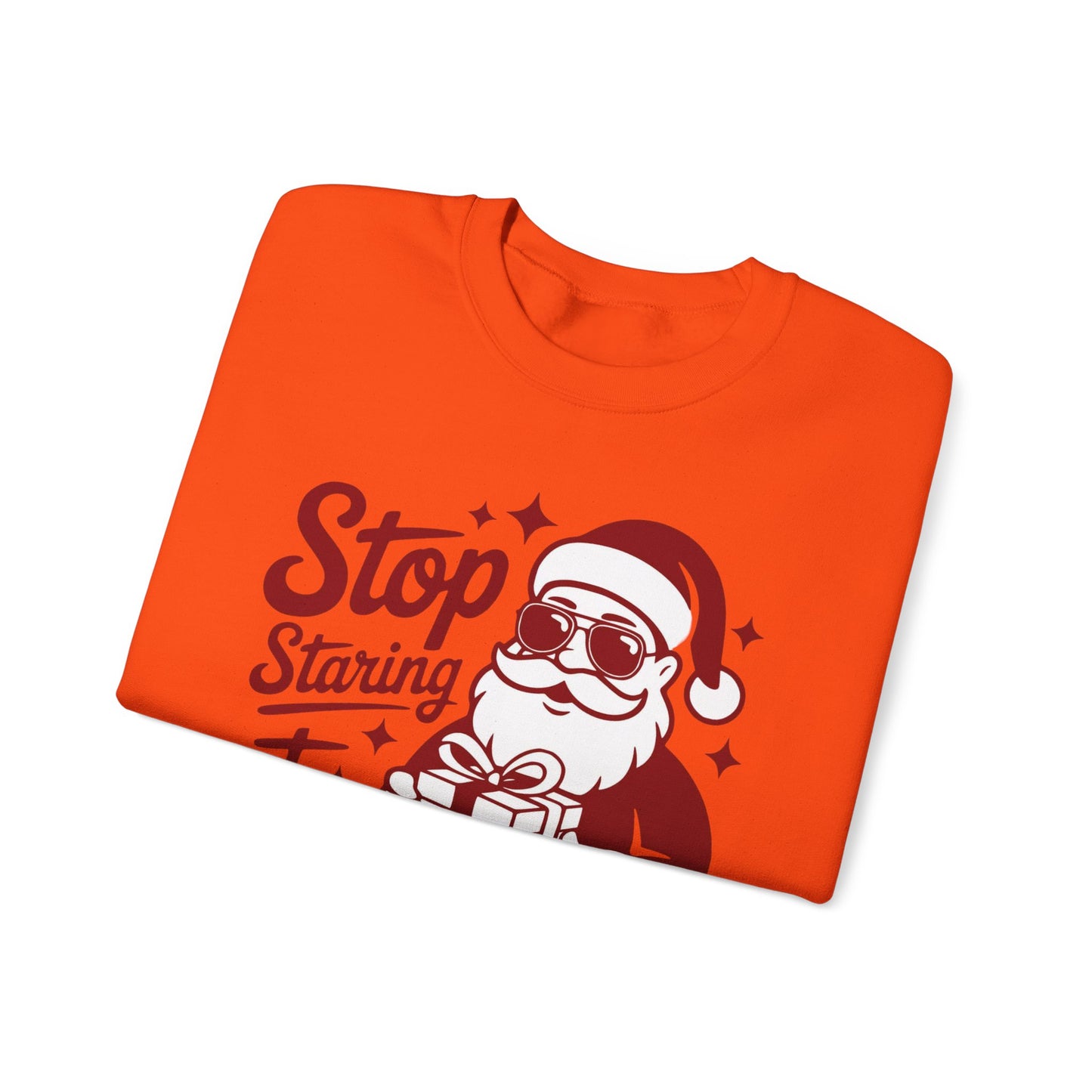 🎅🤣 Stop Staring at My Package Sweatshirt – Funny Santa Holiday Pullover