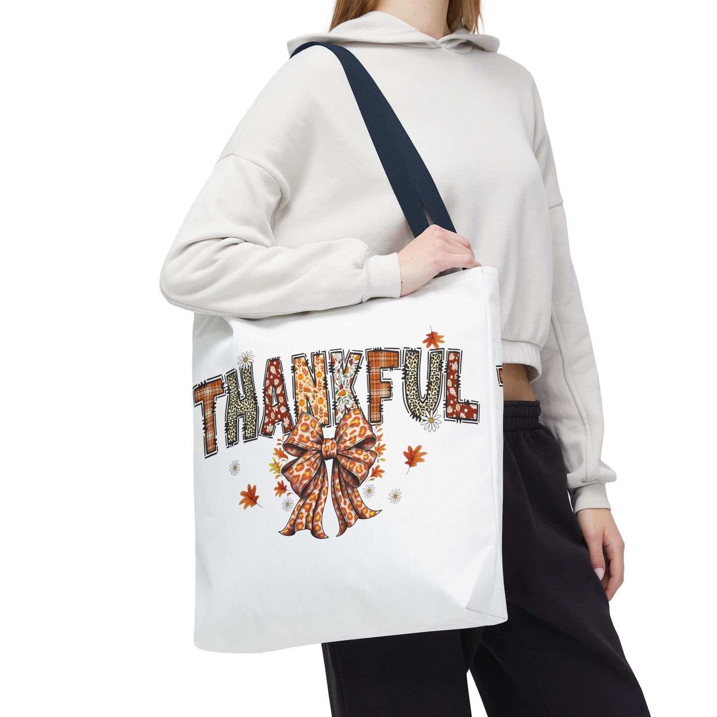 🧡 Thankful Tote Bag – Leopard Prints & Autumn Vibes in One Cozy Carryall 🍁