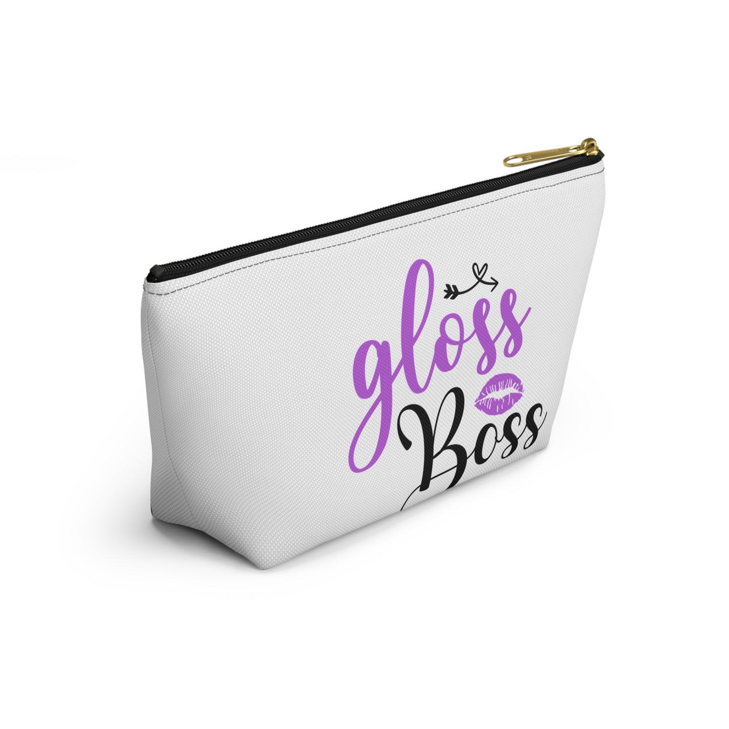Accessory Pouch – "Gloss Boss" Purple Makeup Bag