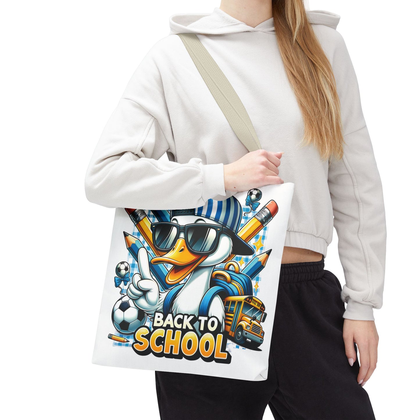 🦆 Cool Duck Back to School Tote – Waddle into the School Year in Style 🏫