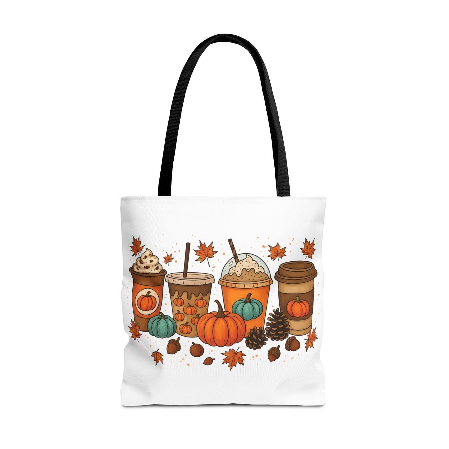 🎃 Pumpkin Spice Vibes Tote Bag – Sippin’ Cozy Fall in Style ☕🍂