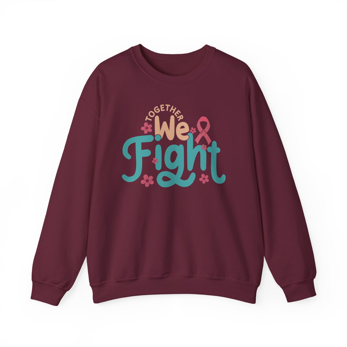🎀🌸 Together We Fight Sweatshirt – Breast Cancer Awareness & Support Crewneck