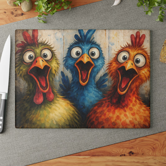Colorful Chicken Farmhouse Art