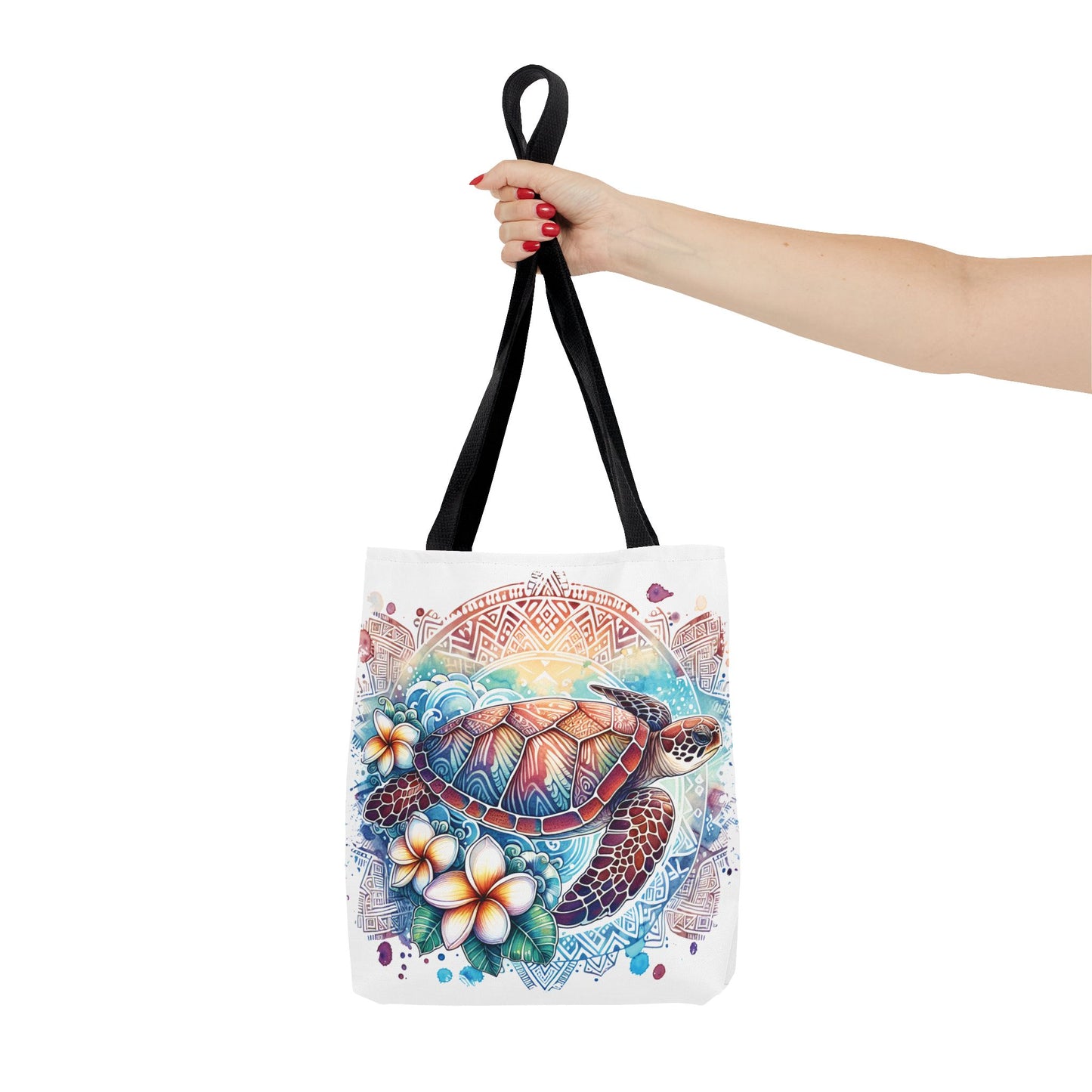 🐢 Tropical Sea Turtle Tote Bag – Coastal, Artistic & Practical 🌺