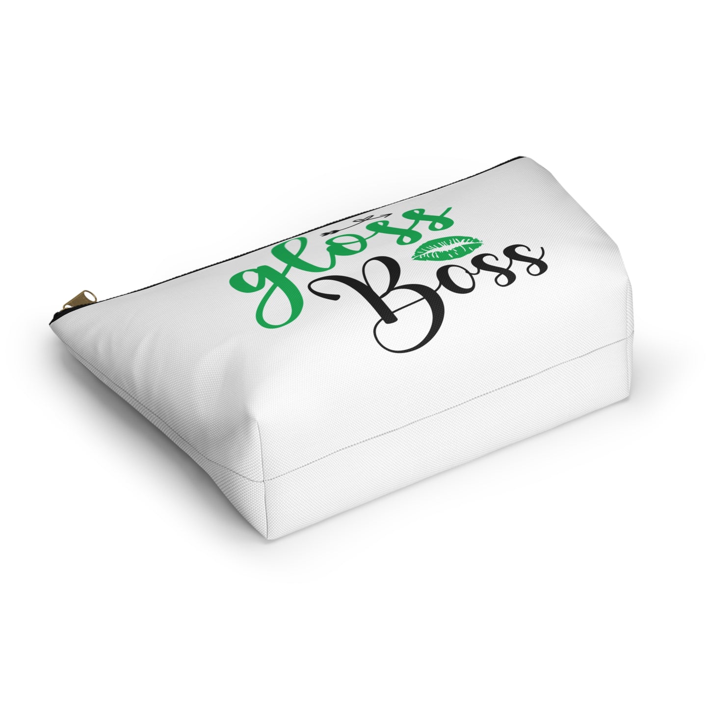 Accessory Pouch – "Gloss Boss" Green Makeup Bag