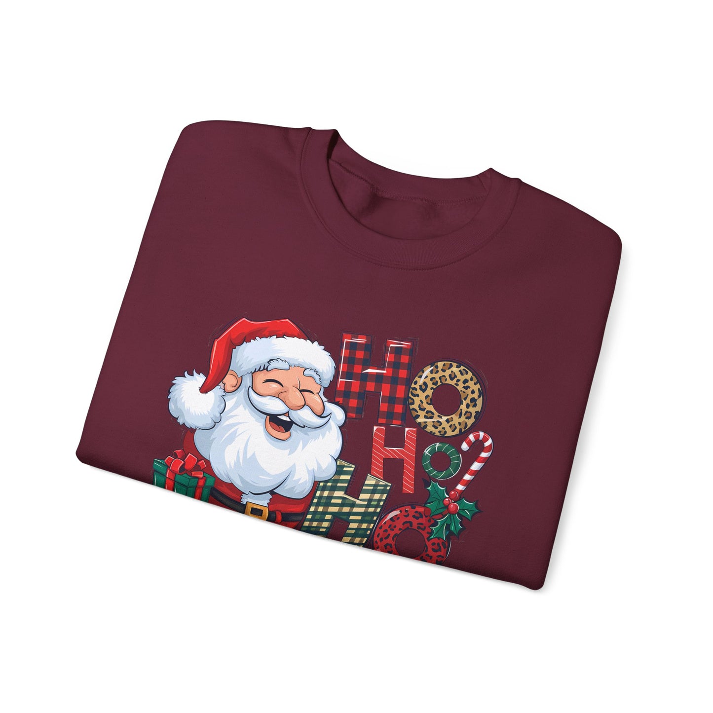 🎅✨ HO HO HO Santa Sweatshirt – Classic Holiday Cheer 🎄🎁