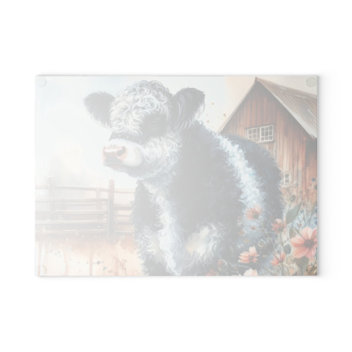 🐮 Oreo Cow Farmhouse Cutting Board – Rustic Country Charm for Your Kitchen 🌾