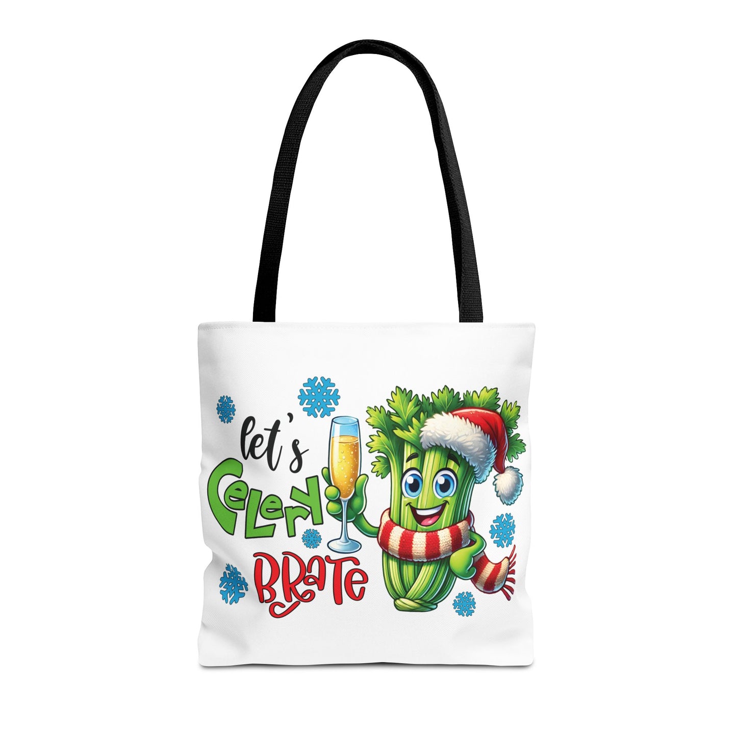 🥂 Let’s Celery-brate Christmas Tote Bag – Fun, Festive & Eco-Friendly 🎄