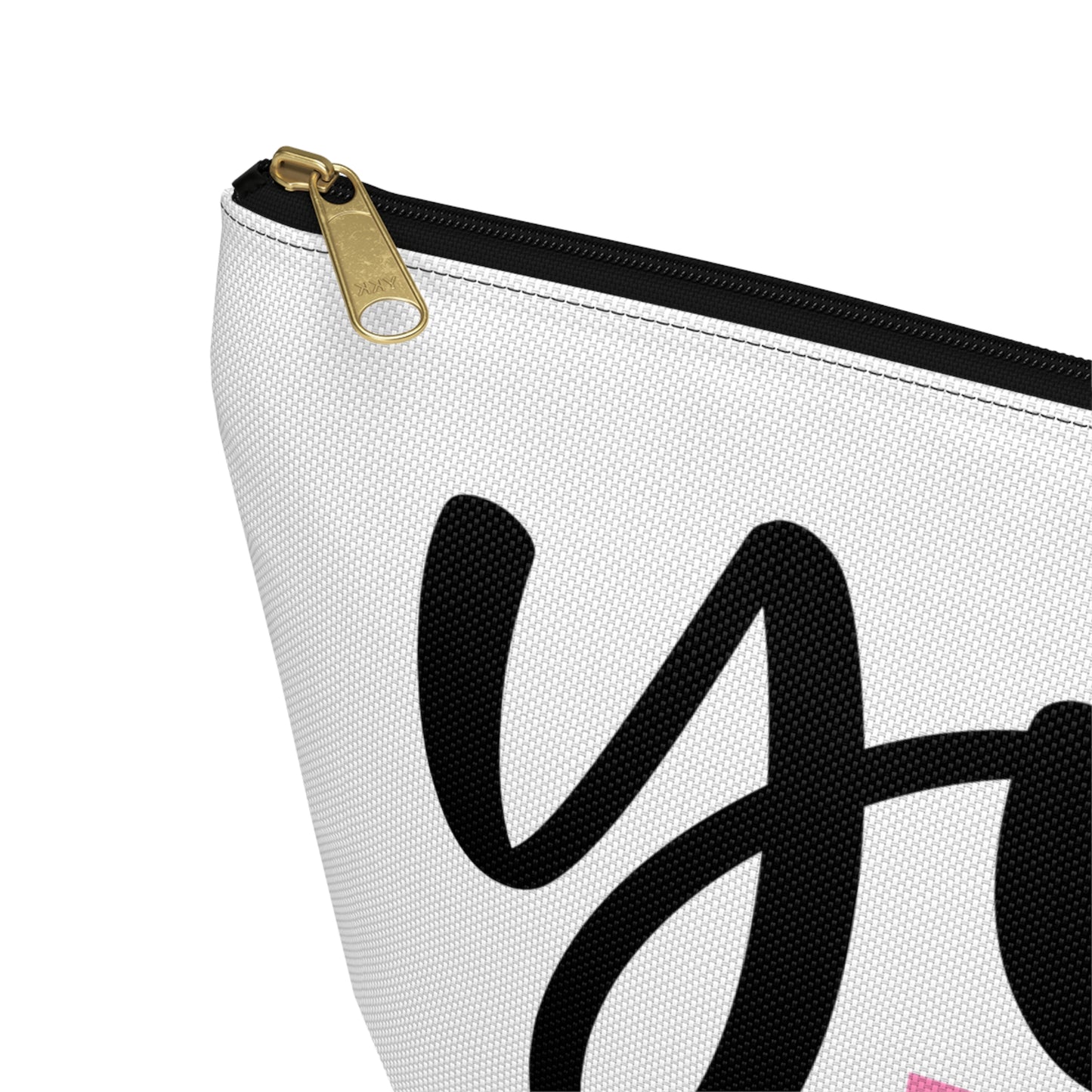 Accessory Pouch – "You Look Lovely Today" Pink Makeup Bag