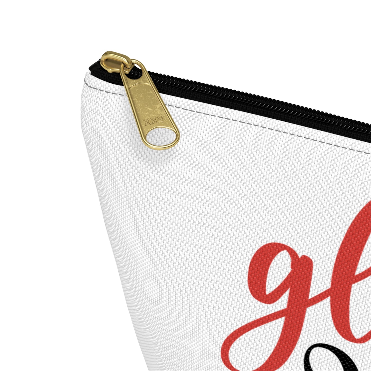 Accessory Pouch – "Gloss Boss" Red Makeup Bag