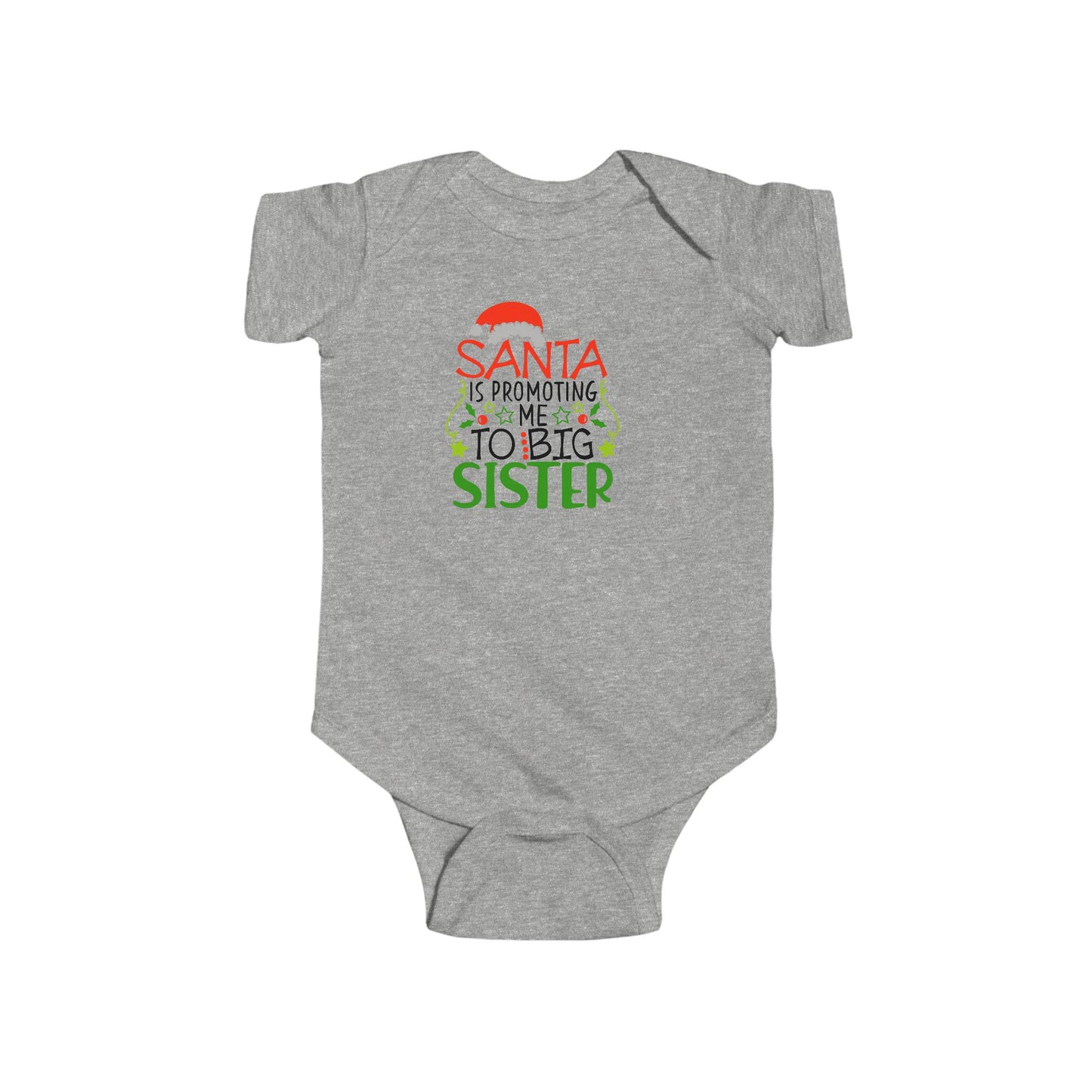 🎅👶 Santa Sister Baby Onesie – Adorable Holiday Bodysuit for Little Sisters 🎄✨