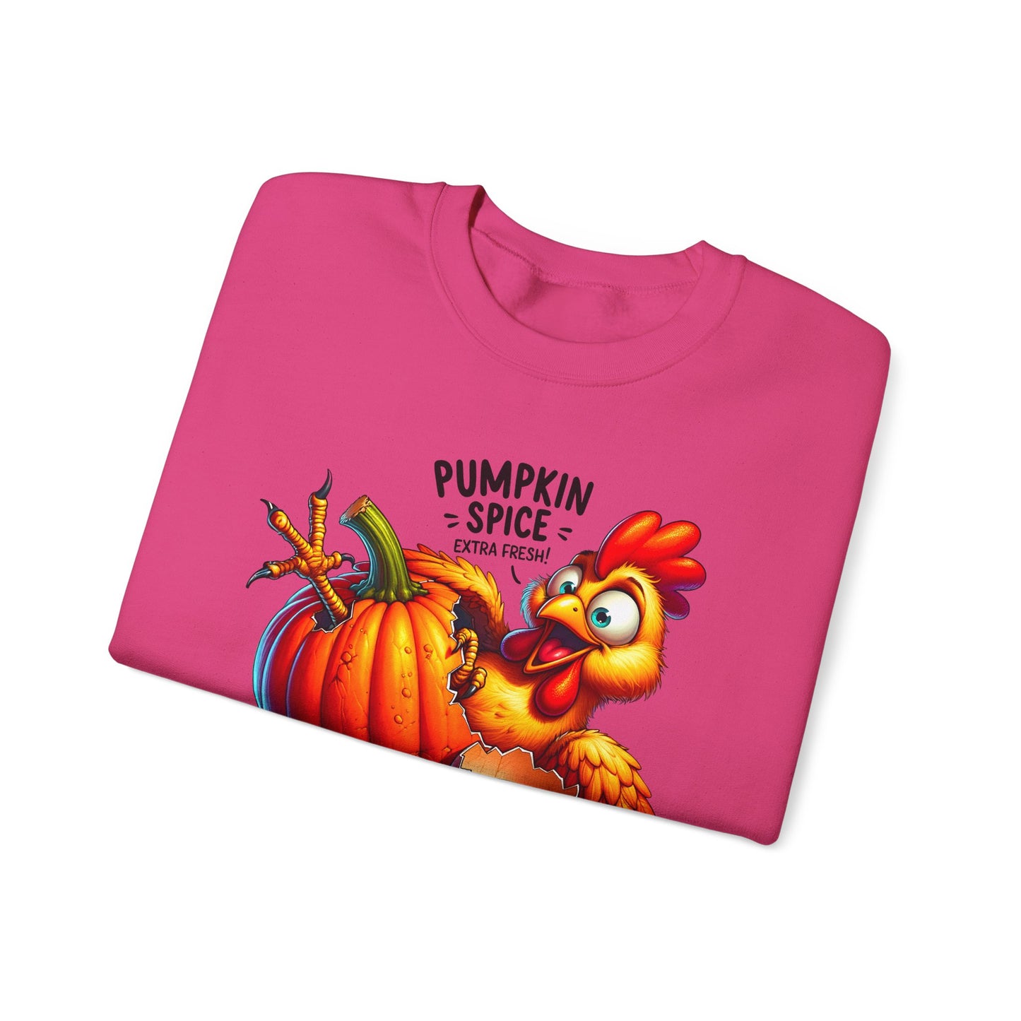 🎃🐔 Pumpkin Spice Chicken Sweatshirt – Funny Fall Extra Fresh Design 🍂