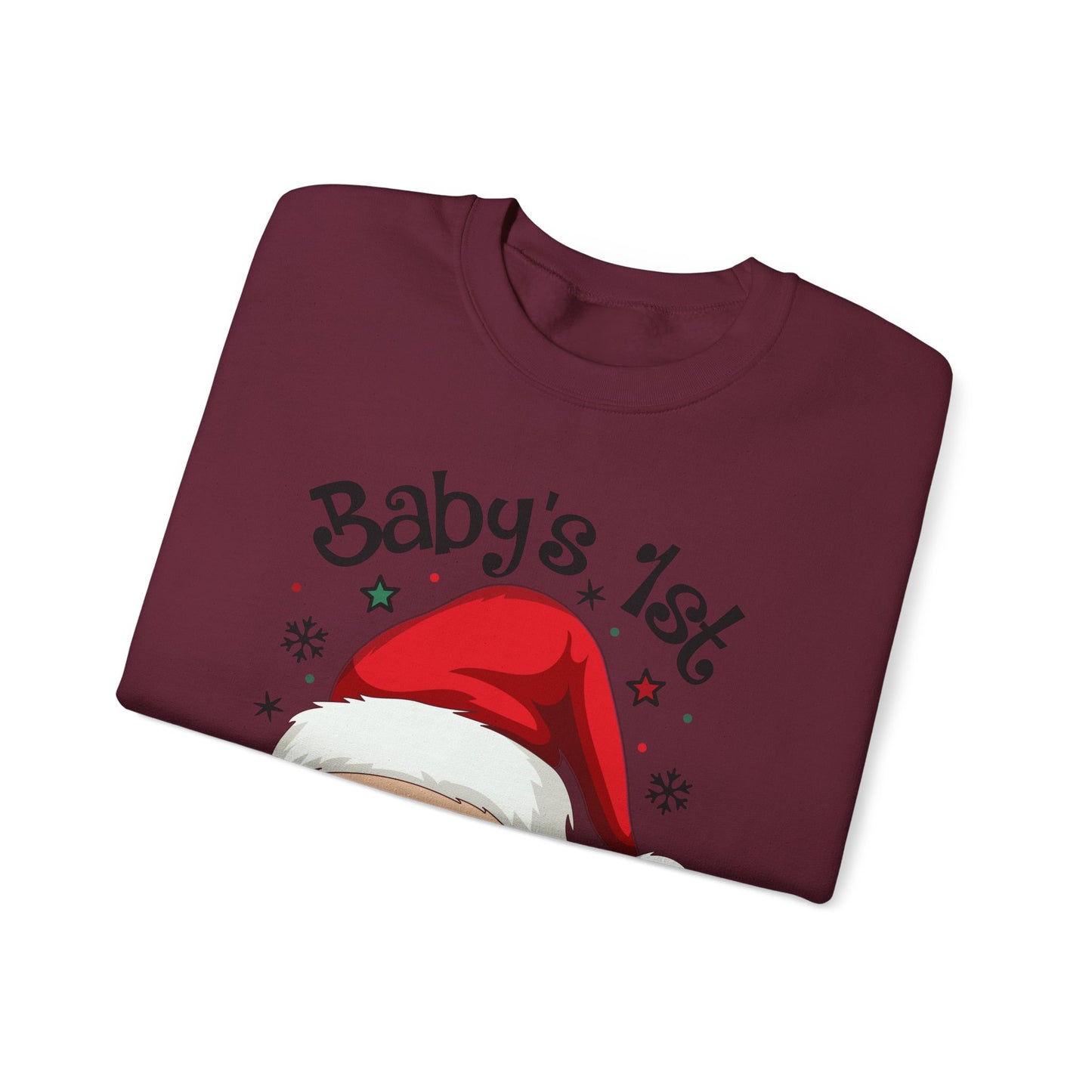 🎅🌲 Santa Baby Christmas Sweatshirt – Adorable Holiday Crewneck