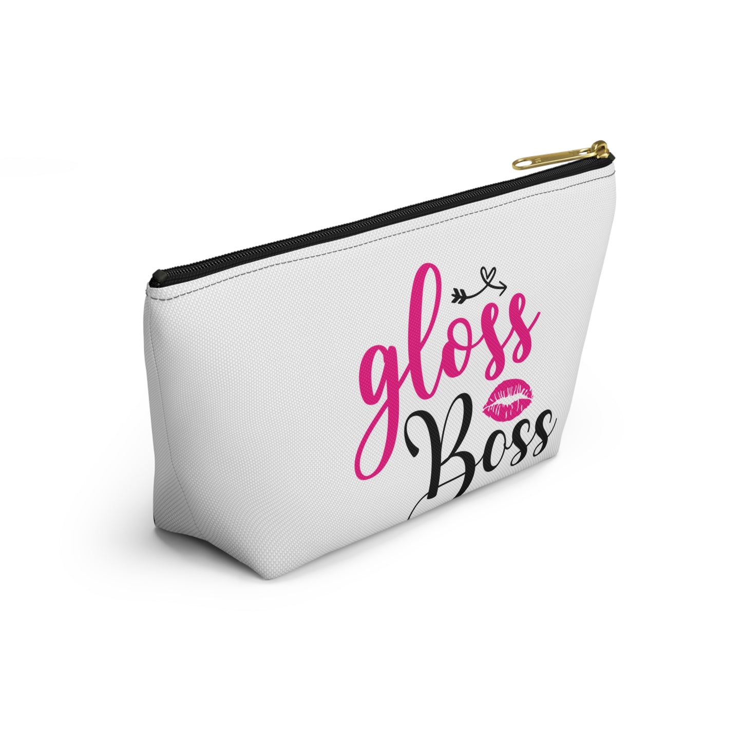 Accessory Pouch – "Gloss Boss" Pink Makeup Bag